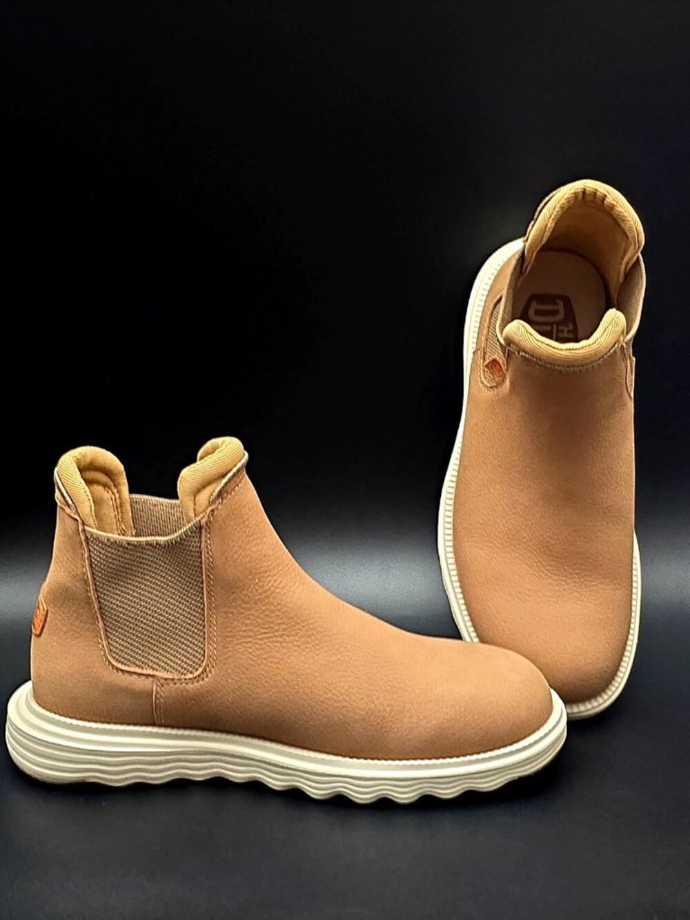 Hey Dude Branson Walnut Brown Comfort Chelsea Boots Shoes Men's Size 7